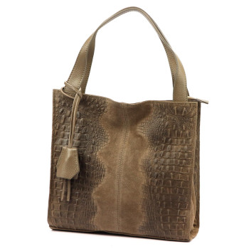 Kožená kabelka Luka béžová KZ2259638