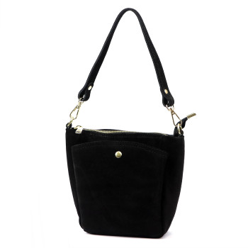 Kožená kabelka Luka černá KZ2259606