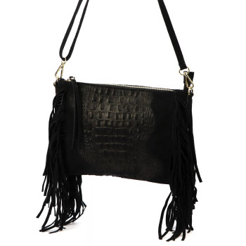 Kožená kabelka Luka černá KZ2259650