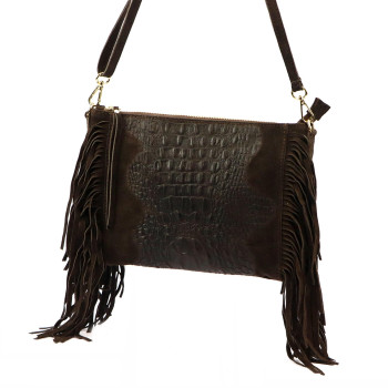 Kožená kabelka Luka hnědá KZ2259653