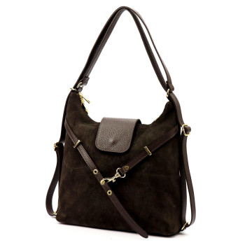 Kožená kabelka Luka hnědá KZ2259708