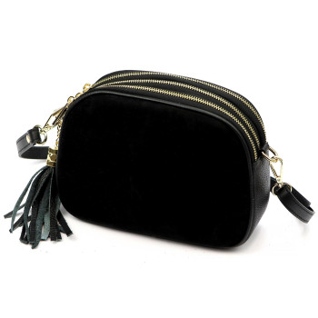 Kožená kabelka Luka černá KZ2259719