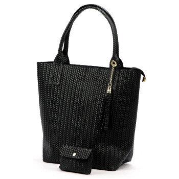 Kožená kabelka Luka černá KZ2259730