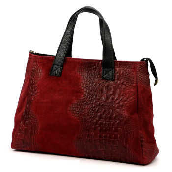 Kožená kabelka Luka vínová KZ2259712