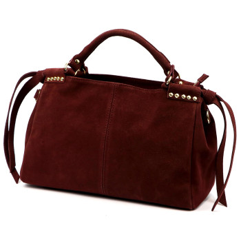 Kožená kabelka Luka vínová KZ2259801