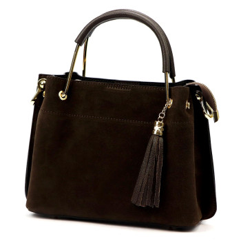 Kožená kabelka Luka hnědá KZ2259876