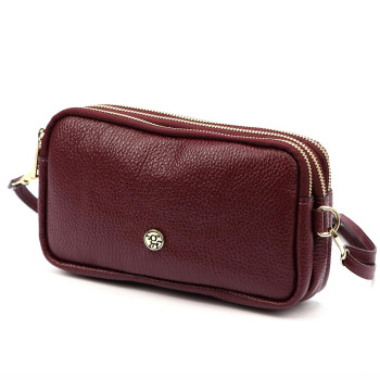 Kožená kabelka Gregorio vínová KZ2259690