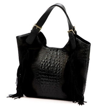 Kožená kabelka Luka černá KZ2259813