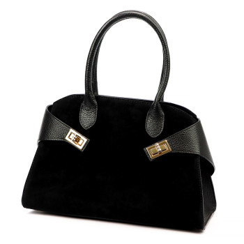 Kožená kabelka Luka černá KZ2259853