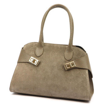 Kožená kabelka Luka béžová KZ2259856