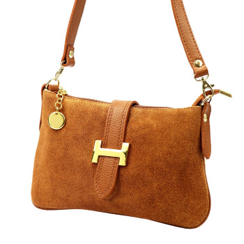 Kožená kabelka Luka hnědá KZ2259628