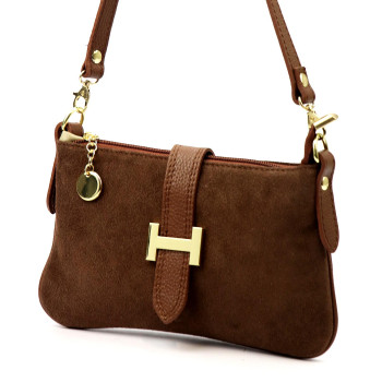 Kožená kabelka Luka hnědá KZ2259629