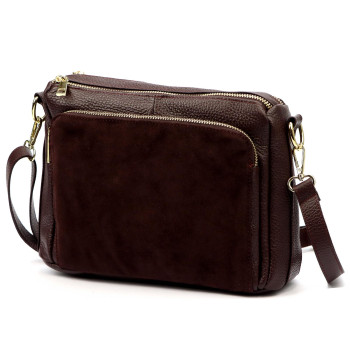 Kožená kabelka Luka hnědá KZ2259617