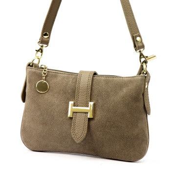 Kožená kabelka Luka béžová KZ2259792