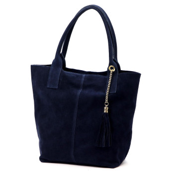 Kožená kabelka Luka modrá KZ2259797