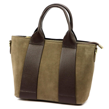 Kožená kabelka Luka taupe KZ2260058