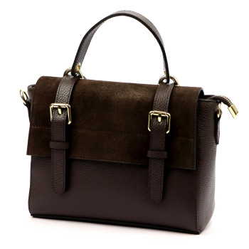 Kožená kabelka Luka hnědá KZ2260047