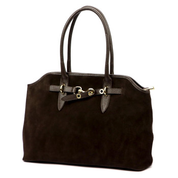 Kožená kabelka Luka hnědá KZ2260042