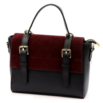 Kožená kabelka Luka černá KZ2260051