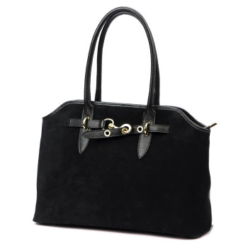 Kožená kabelka Luka černá KZ2260065