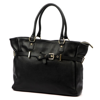 Kožená kabelka Luka černá KZ2260069