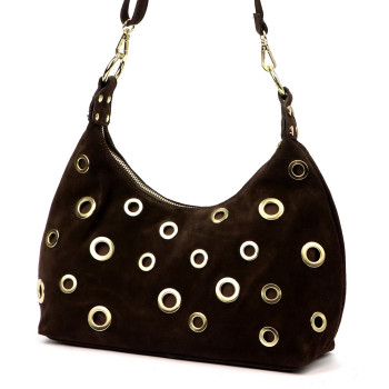 Kožená kabelka Luka hnědá KZ2260061