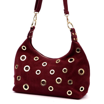 Kožená kabelka Luka vínová KZ2260063