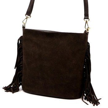 Kožená kabelka Luka hnědá KZ2259806