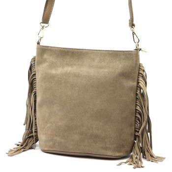 Kožená kabelka Luka béžová KZ2259807