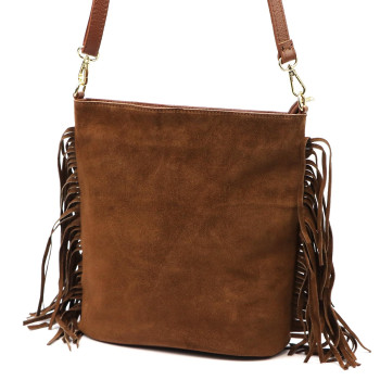 Kožená kabelka Luka hnědá KZ2259808