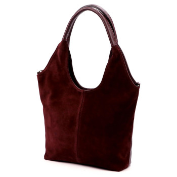 Kožená kabelka Luka vínová KZ2260112