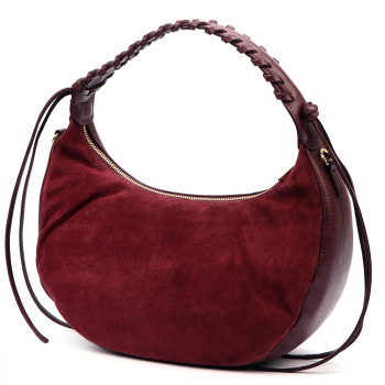 Kožená kabelka Luka vínová KZ2259827