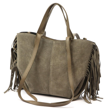 Kožená kabelka Luka béžová KZ2260145