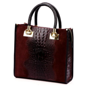 Kožená kabelka Luka vínová KZ2260170