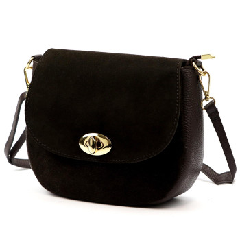 Kožená kabelka Luka hnědá KZ2259817