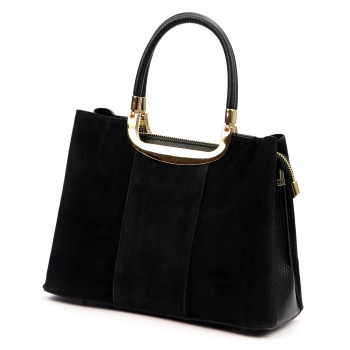 Kožená kabelka Luka černá KZ2260228