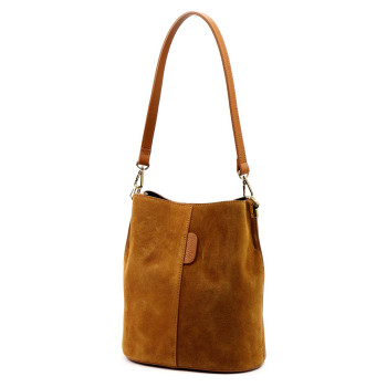 Kožená kabelka Luka hnědá KZ2258299