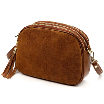 Kožená kabelka Luka hnědá KZ2260211