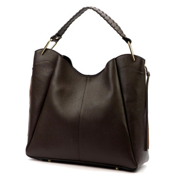 Kožená kabelka Luka hnědá KZ2260367