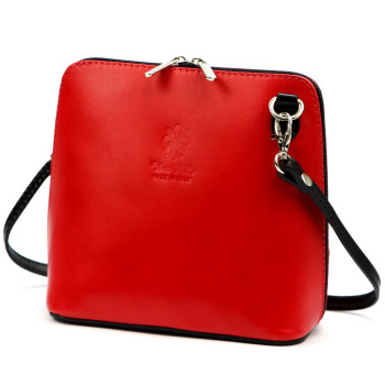 Kožená kabelka Barberinis červená KZ2232248