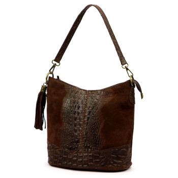 Kožená kabelka Luka hnědá KZ2260111