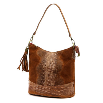 Kožená kabelka Luka hnědá KZ2260408