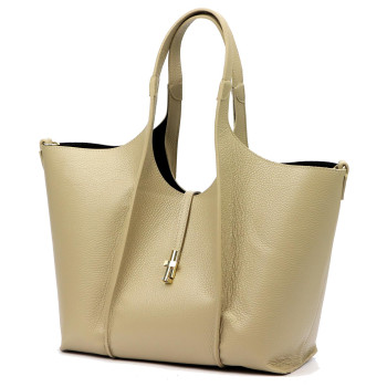 Kožená kabelka Luka béžová KZ2260623