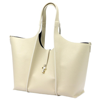 Kožená kabelka Luka béžová KZ2260624