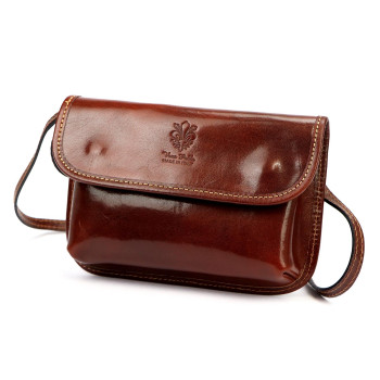 Kožená kabelka Florence hnědá KZ2260778