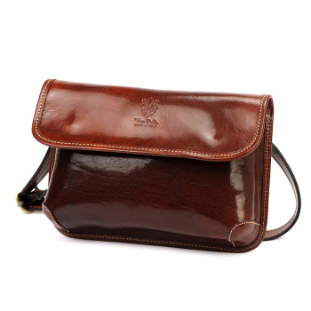 Kožená kabelka Florence hnědá KZ2260780