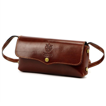 Kožená kabelka Florence hnědá KZ2260782