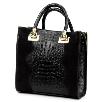 Kožená kabelka Luka černá KZ2260167