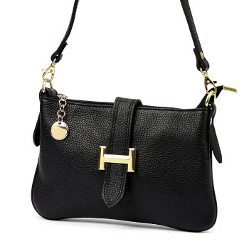 Kožená kabelka Luka černá KZ2260858