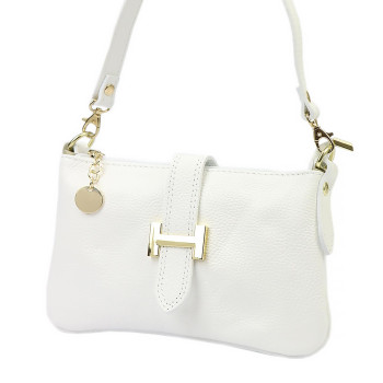 Kožená kabelka Luka bílá KZ2260859